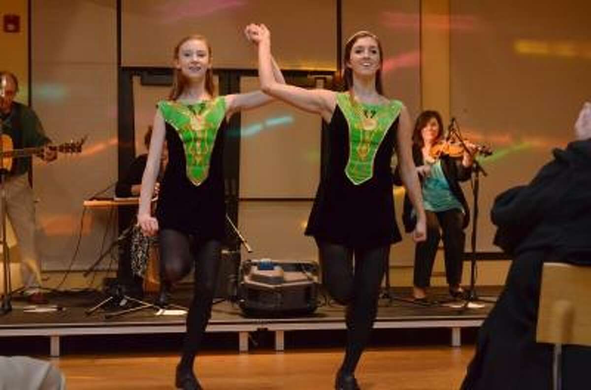 Irish Step Dancers from the Nationally Ranked Griffith Academy perfromed at the Litchfield Community Center's Irish Fest. Kate Hartman/Register Citizen