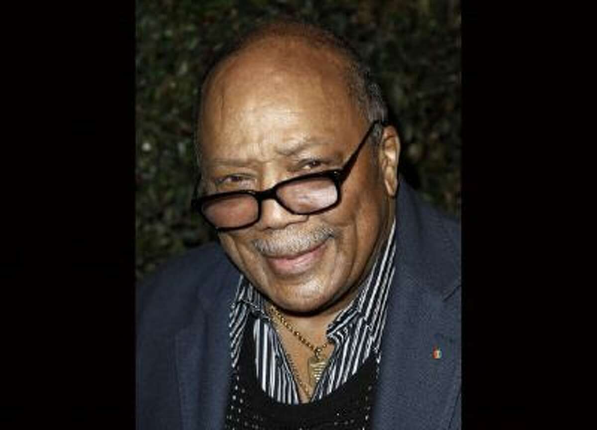 Quincy Jones arrives at the world premiere of the music video for Paul McCartney's song, "My Valentine", in West Hollywood, Calif., in this April 13, 2012 file photo.