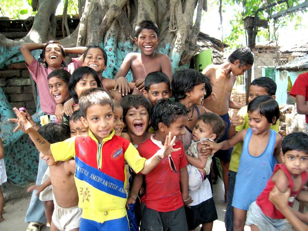 Wadi Rum Films photo: Children in Kolkata, India, in a "Happy" moment.