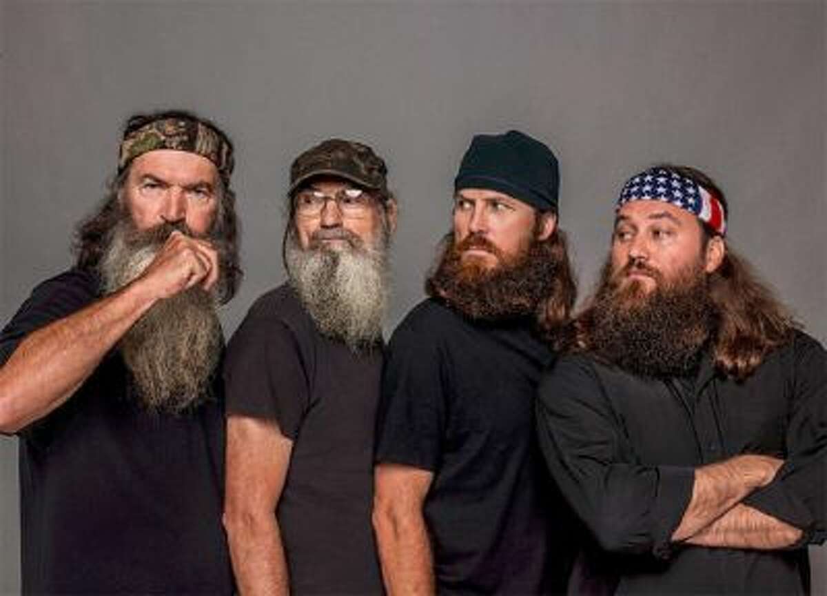 Phil, Si, Jase and Willie Robertson in A&E's 'Duck Dynasty.'