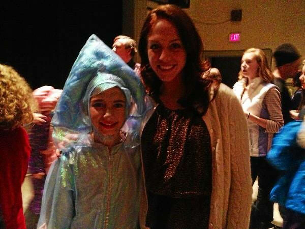 Contributed photo - Miss Connecticut, Kaitlyn Tarpey, poses with one of her cousins at a play in 2012.