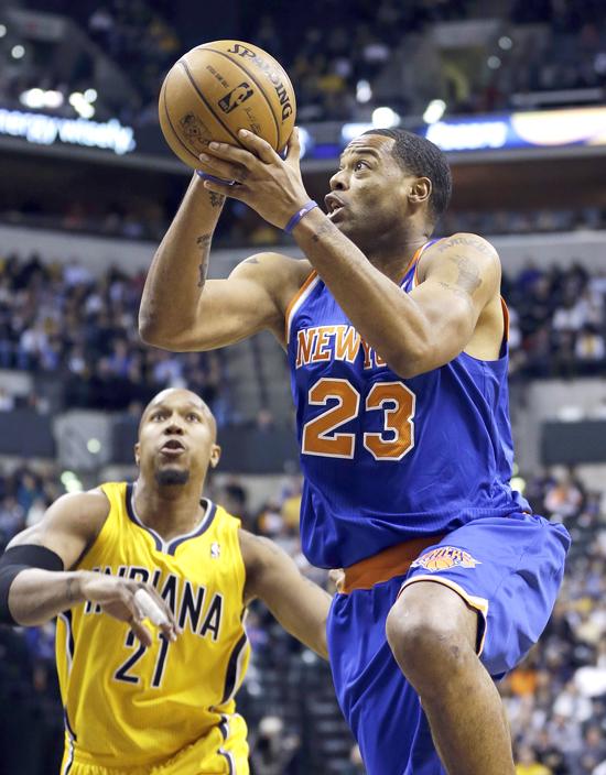 NBA Knicks fall to Pacers with Carmelo Anthony sitting out suspension