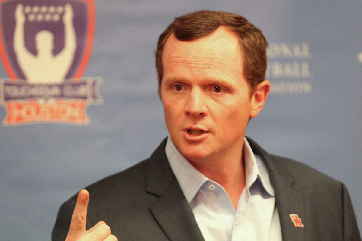 Major Applewhite spoke at The Touchdown Club of Houston and Independent Bank University of Houston Luncheon Wednesday, May 24, 2017, in Houston. ( Steve Gonzales / Houston Chronicle )