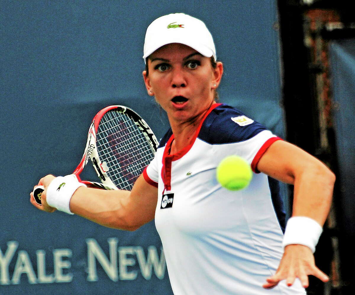 Simona Halep recorded a 6-1, 7-6 (6) win over Ekaterina Makarova in a quarterfinal match Thursday at the New Haven Open in New Haven.