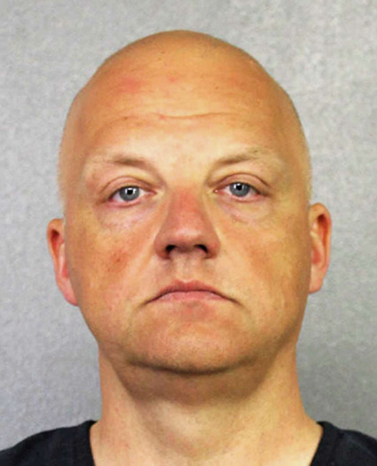 FILE - This January 2017 file photo provided by the Broward County Sheriff's Office shows German Volkswagen executive Oliver Schmidt. A court spokesman in Detroit said Tuesday, July 25, 2017, that Schmidt plans to plead guilty in the company's U.S. emissions scandal. Schmidt will appear in federal court on Aug. 4. He's been in custody since January when he was arrested while on vacation in Miami. (Broward County Sheriff's Office via AP, File)