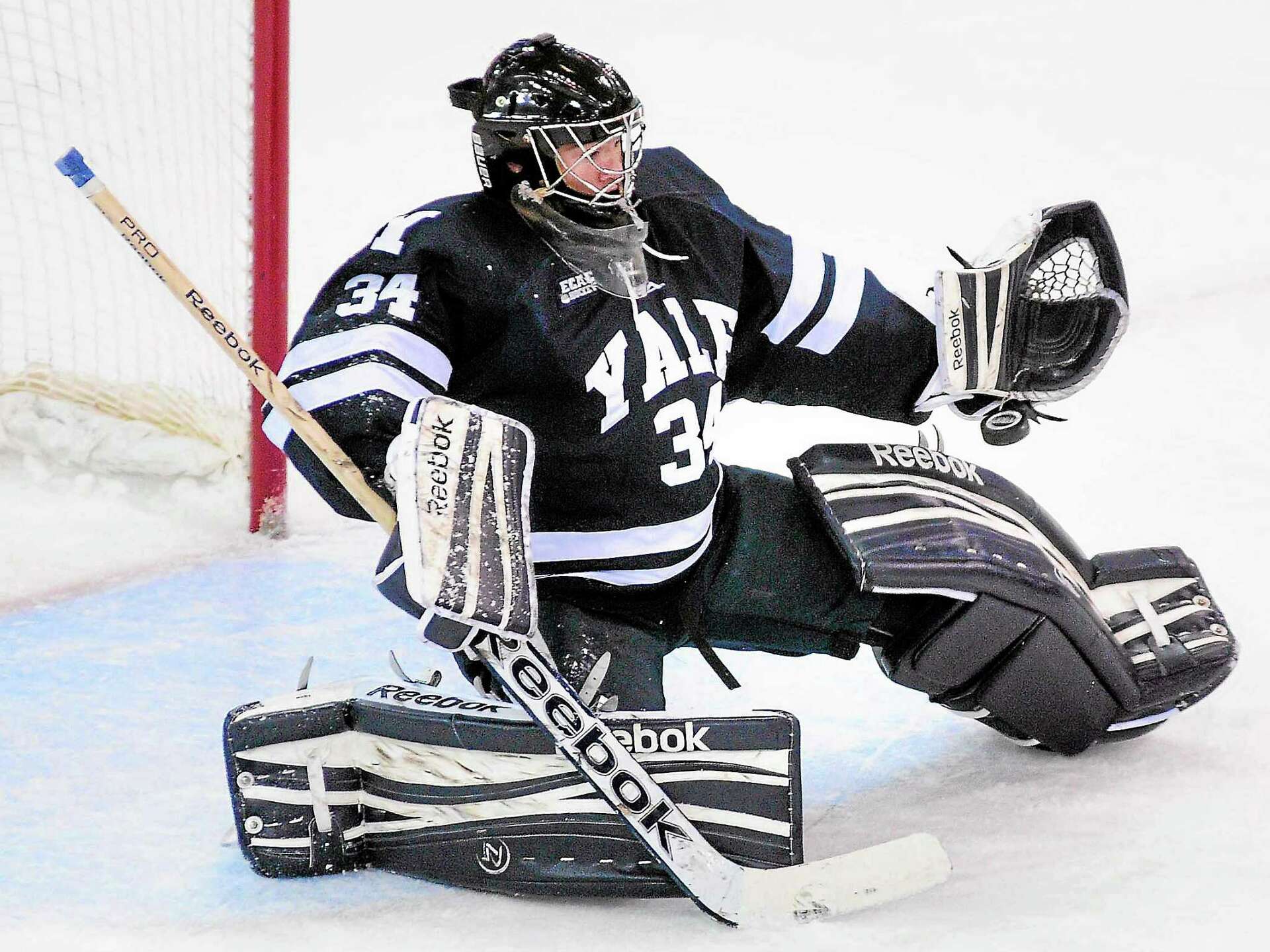 Yale freshman goalie Alex Lyon has impressed, so far