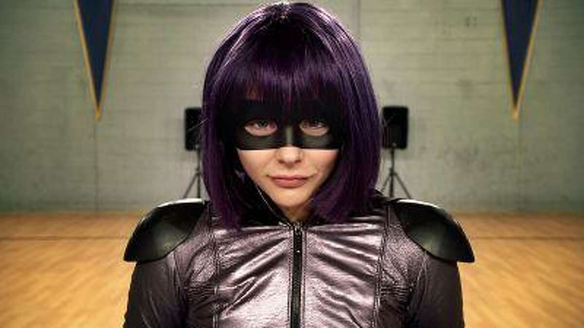 Chloe Grace Moretz as the blade-wielding Hit Girl in 'Kick-Ass 2.'
