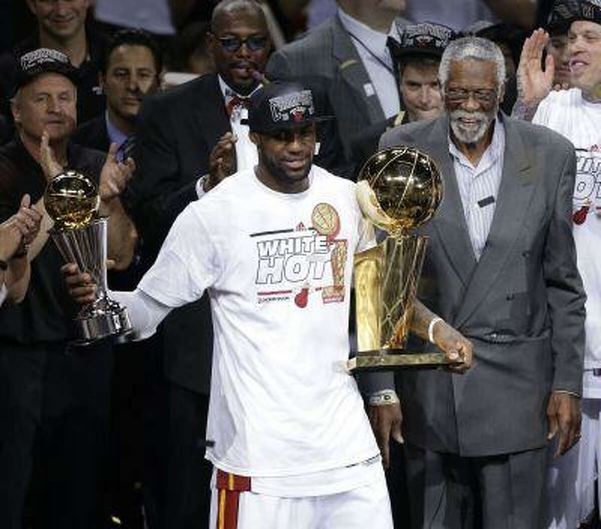 bill russell trophies