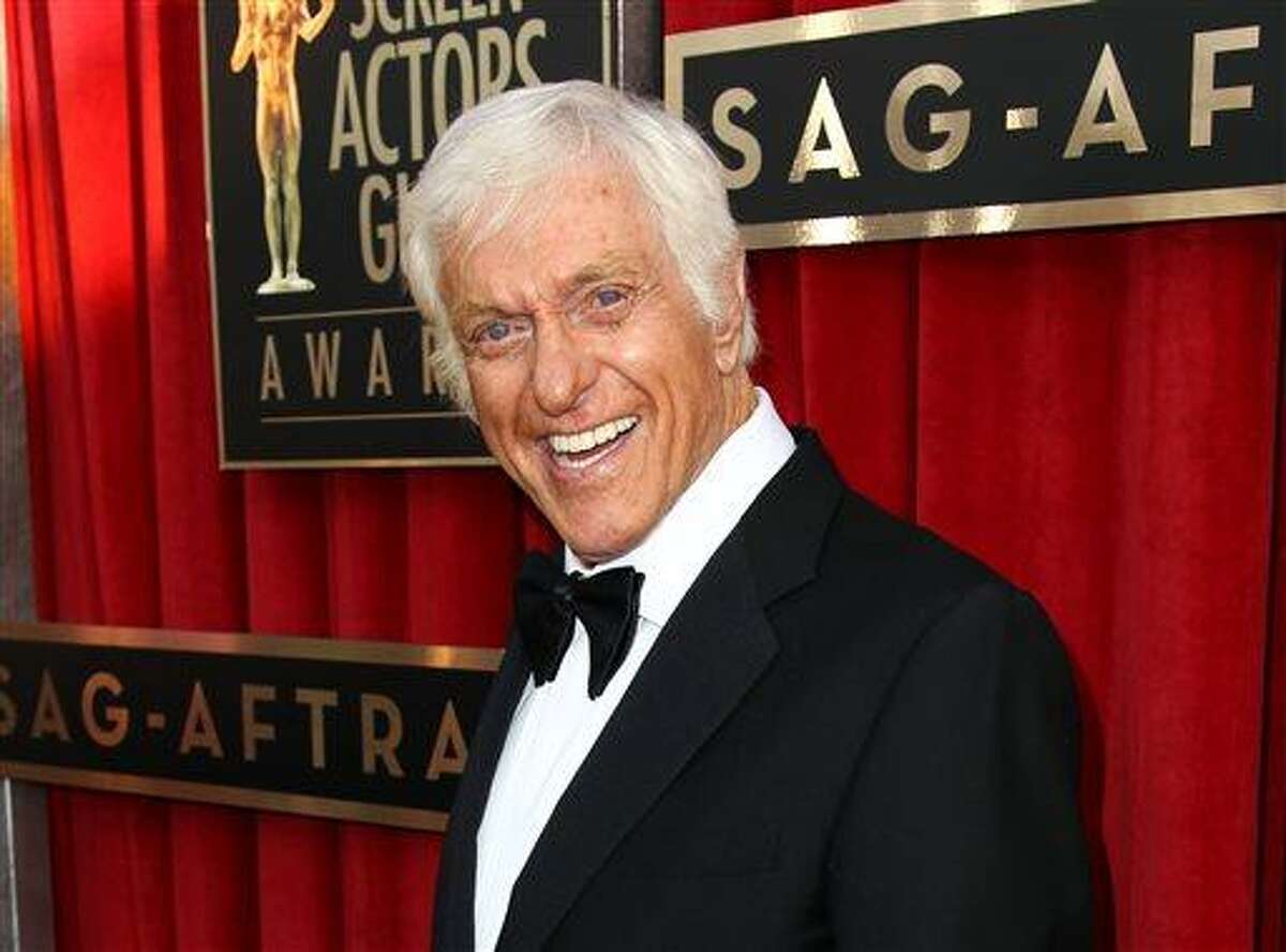 FILE - This Jan. 27, 2013 file photo shows actor Dick Van Dyke at the 19th Annual Screen Actors Guild Awards at the Shrine Auditorium in Los Angeles. Van Dyke is undergoing tests for 'cranial throbbing' that's causing him to lose sleep. Spokesman Bob Palmer said Thursday the 87-year-old Van Dyke has been experiencing a throbbing sensation in his head when lying down. Scans and other tests have yet to yield a diagnosis, Palmer said. (Photo by Matt Sayles/Invision/AP, file)