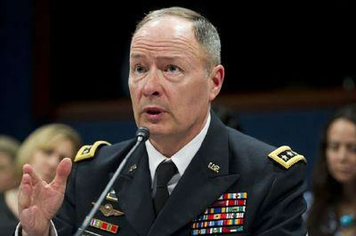 NSA Director Gen. Keith Alexander testifies before the House Select Intelligence Committee on the NSA's PRISM program during a hearing in Washington, D.C., on June 18, 2013. (Saul Loeb/AFP/Getty Images)