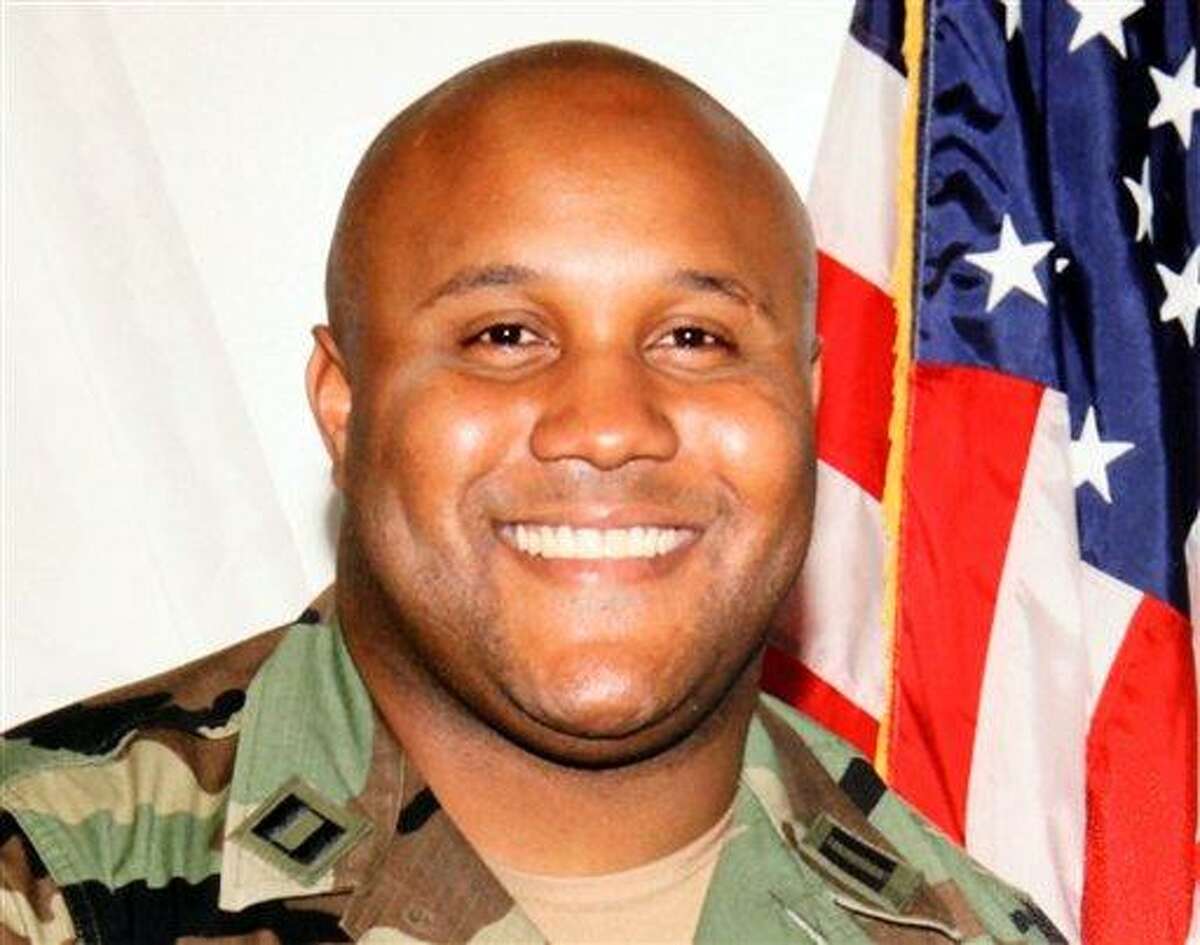 This undated photo released by the Los Angeles Police Department shows suspect Christopher Dorner, a former Los Angeles officer. Seeking leads in a massive manhunt, Los Angeles authorities on Sunday put up a $1 million reward for information leading to the arrest of Christopher Dorner, the former Los Angeles police officer suspected in three killings. (AP Photo/Los Angeles Police Department)