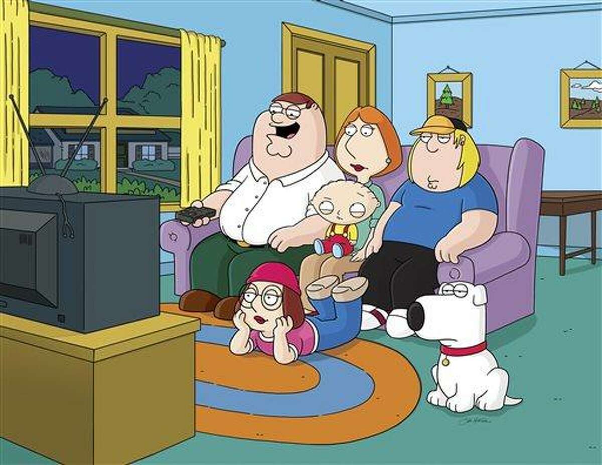 This image released by Fox shows characters from the Fox animated series, "Family Guy." Fox is pulling from websites an episode of "Family Guy" that depicts mass deaths at the Boston Marathon and has no immediate plans to air it again. Fox spokeswoman Gaude Paez says the episode has been removed from Fox.com and Hulu.com. (AP Photo/Fox)