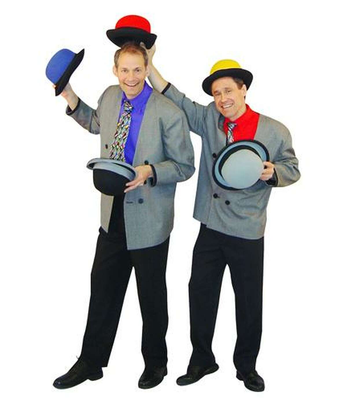 Photo from thegizmoguys.com The Gizmo Guys, Allan Jacobs and Barrett Felker, will bring their zany juggling antics to the Munson-Williams-Proctor Arts Institute Saturday, April 13, 2013, at 11 a.m. and 1 p.m.