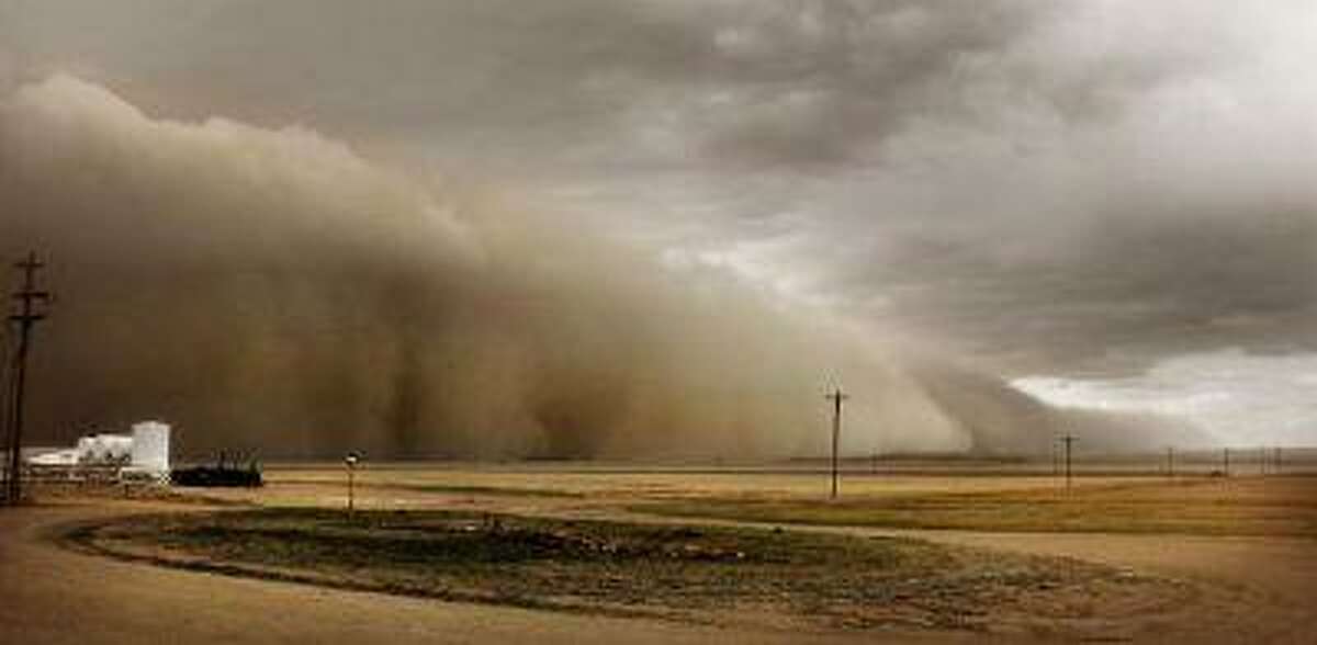 John and Jane Stulp witnessed this massive dust storm approaching their farm near Lamar. Seven such storms have hit the area since November. (Jane Stulp/Special to The Denver Post)