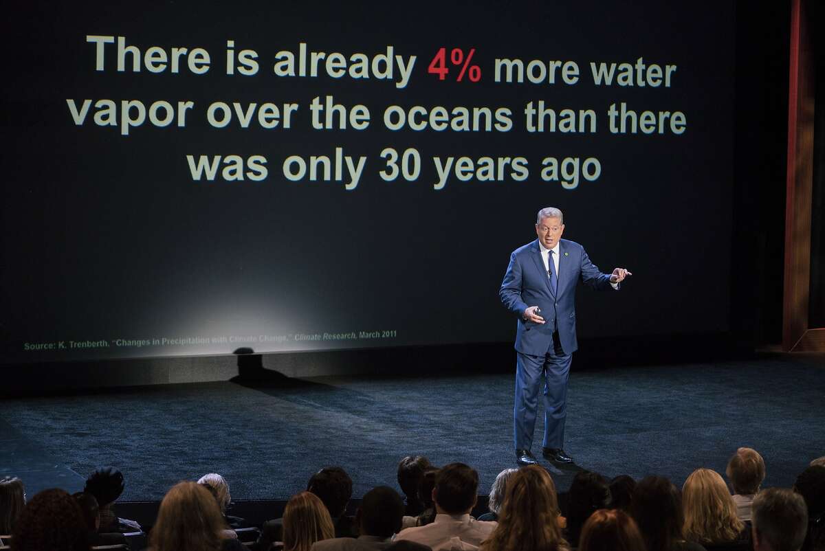 This image released by Paramount Pictures shows Al Gore in "An Inconvenient Sequel: Truth to Power." (Jensen Walker/Paramount Pictures via AP)