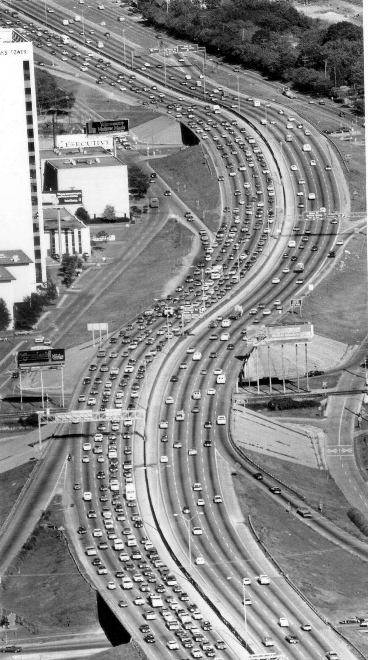 Vintage photos of Houston's Southwest Freeway show how it's changed