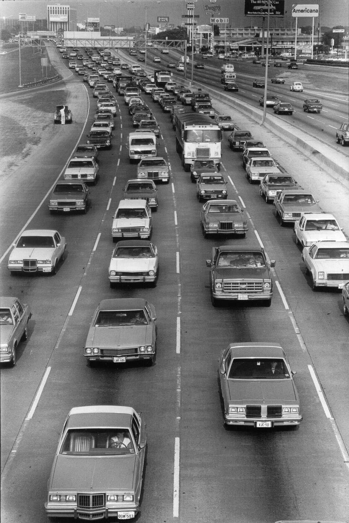 Vintage photos of Houston's Southwest Freeway show how it's changed