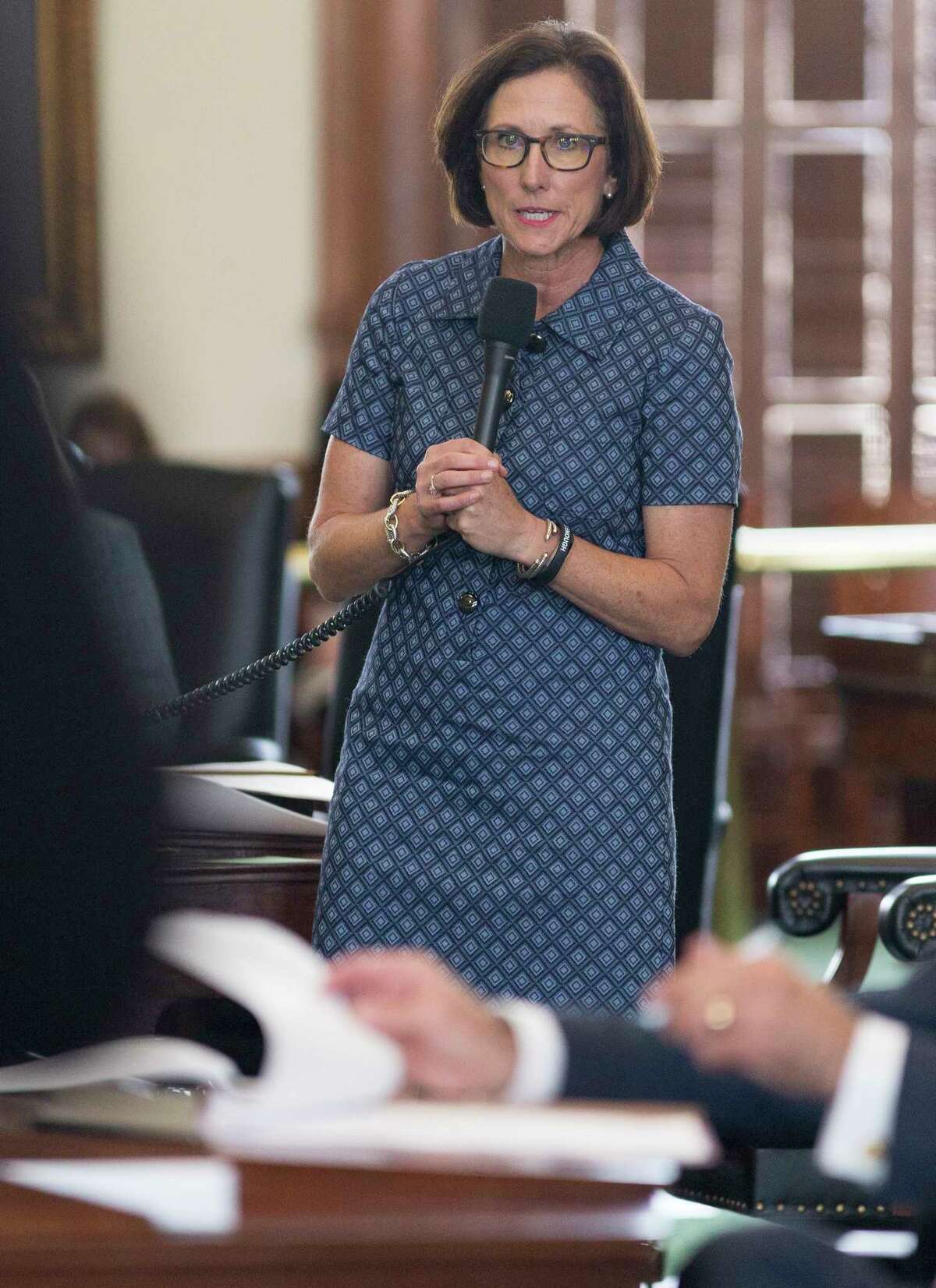 State Sen. Lois Kolkhorst, Brenham, speaks on the senate floor during the seventh day of a special session at the Texas Capitol in Austin, Monday, July 24, 2017. (Stephen Spillman / for Express-News)