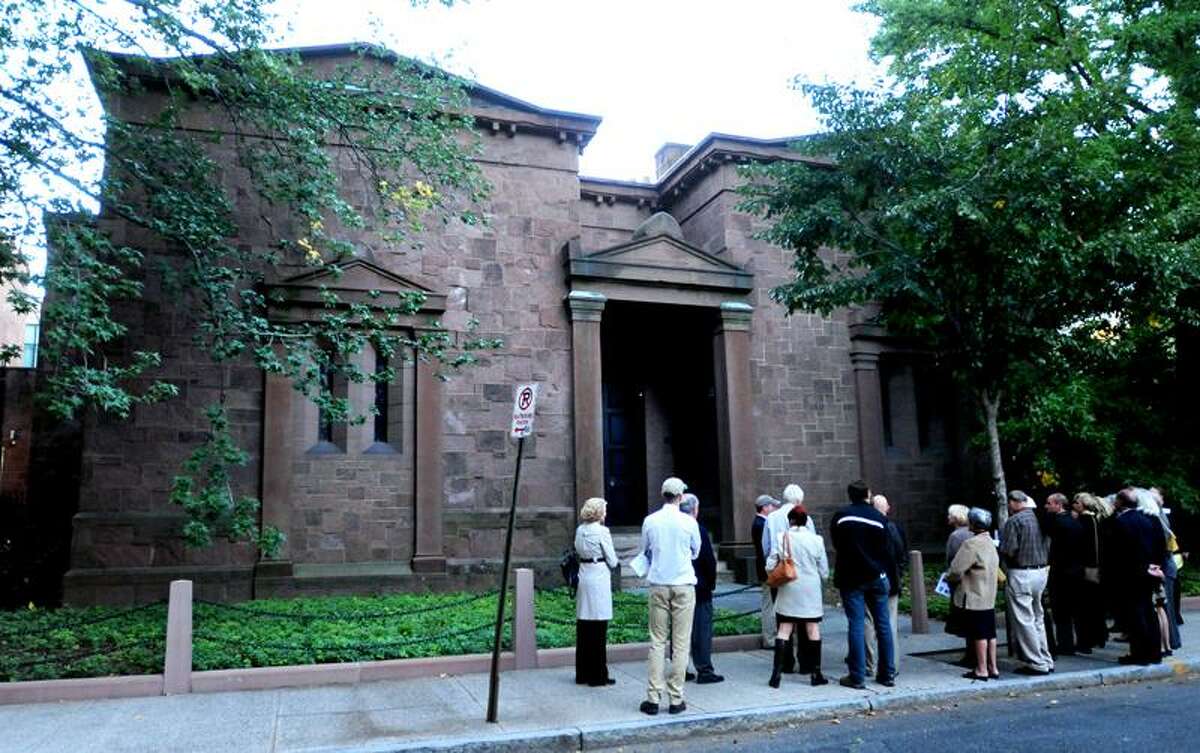 Exterior Of The Skull And Bones Secret Student Society On The Yale