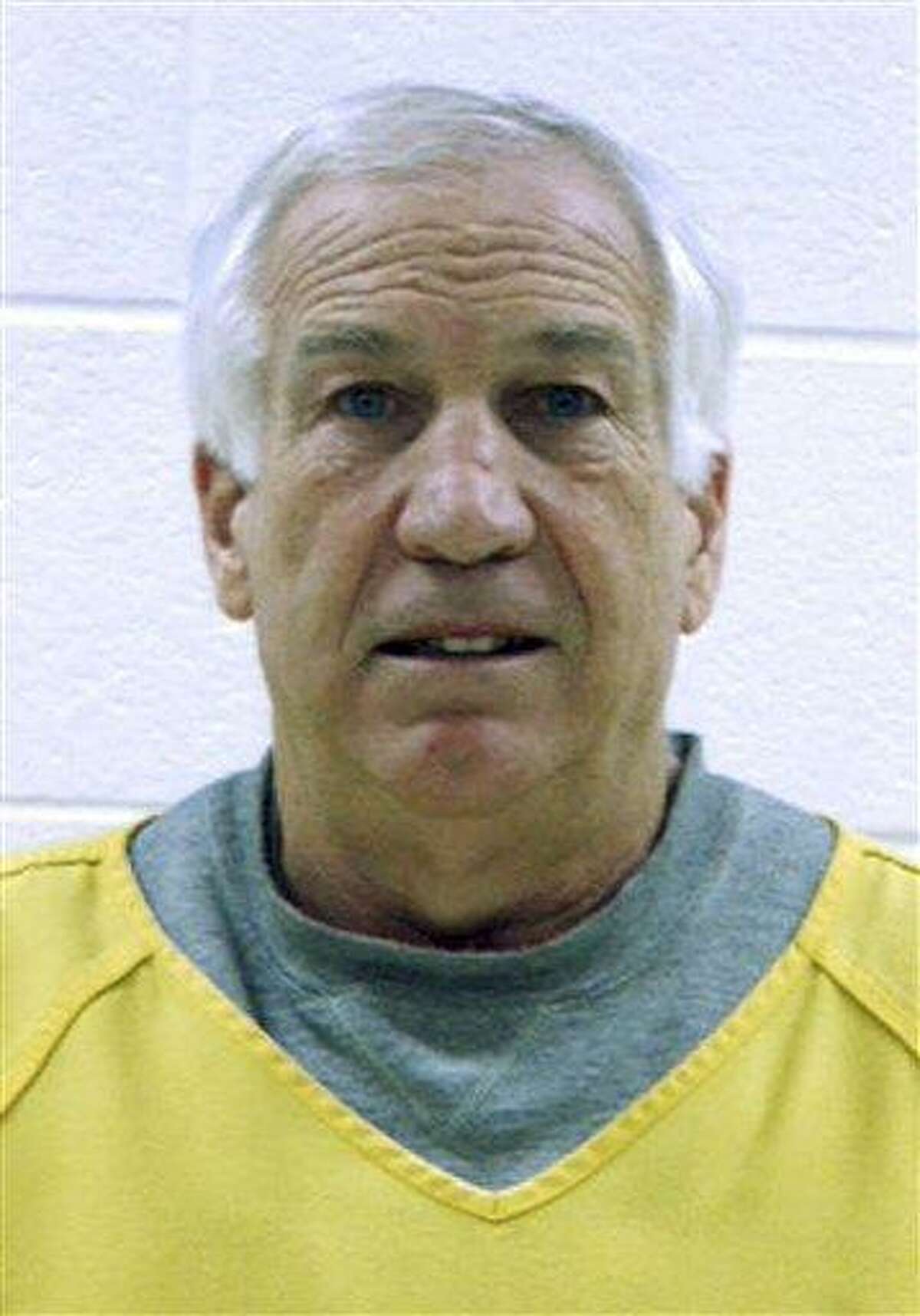 This 2011 booking photo released by the Centre County Correctional Facility in Bellefonte, Penn., shows former Penn State football defensive coordinator Gerald "Jerry" Sandusky, who was arrested and arraigned on sex abuse charges. Associated Press