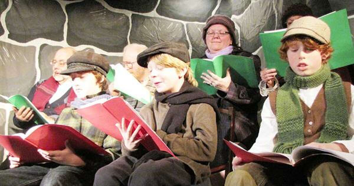 Photo Courtesy THE PALACE THEATER Actors do a dramatic reading of Dylan Thomas' "A Child's Christmas in Wales" last year. This year's reading will be Sunday, Dec. 9, 2012, at 3:30 p.m.