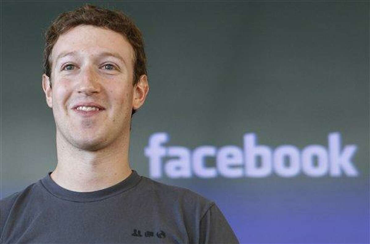 This 2011 file photo shows Facebook CEO Mark Zuckerberg during a meeting in San Francisco. Associated Press