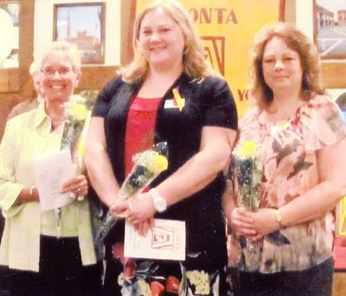 Photo Courtesy ONEIDA ZONTA CLUB New Zonta members inducted are from left: Vicki Saga, Melissa Moore and Melody Nelson Jenkins.