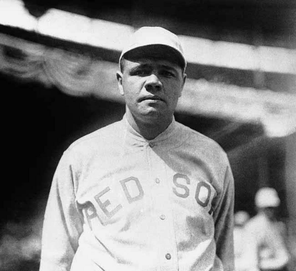 Babe Ruth is shown in a Boston Red Sox uniform in 1919. (AP Photo)
