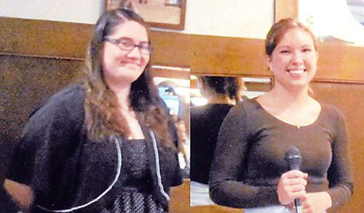 Photo Courtesy ONEIDA ZONTA CLUB Brianne Buda of Canastota received the Jean M. Coon Award and Annaliese Clements of Oneida recently received the Young Women in Public Affairs Award from the Oneida Zonta Club.