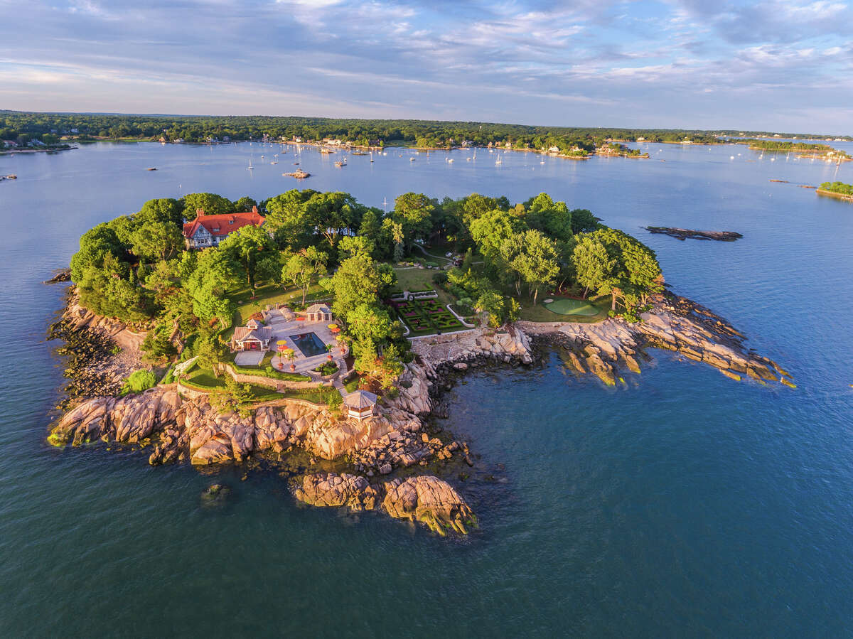 Roger Island, Branford Roger Island is the largest island for sale in the Thimble Island archipelago and can be bought for $35 million. Click through the slideshow for more secluded islands off the Connecticut shoreline.