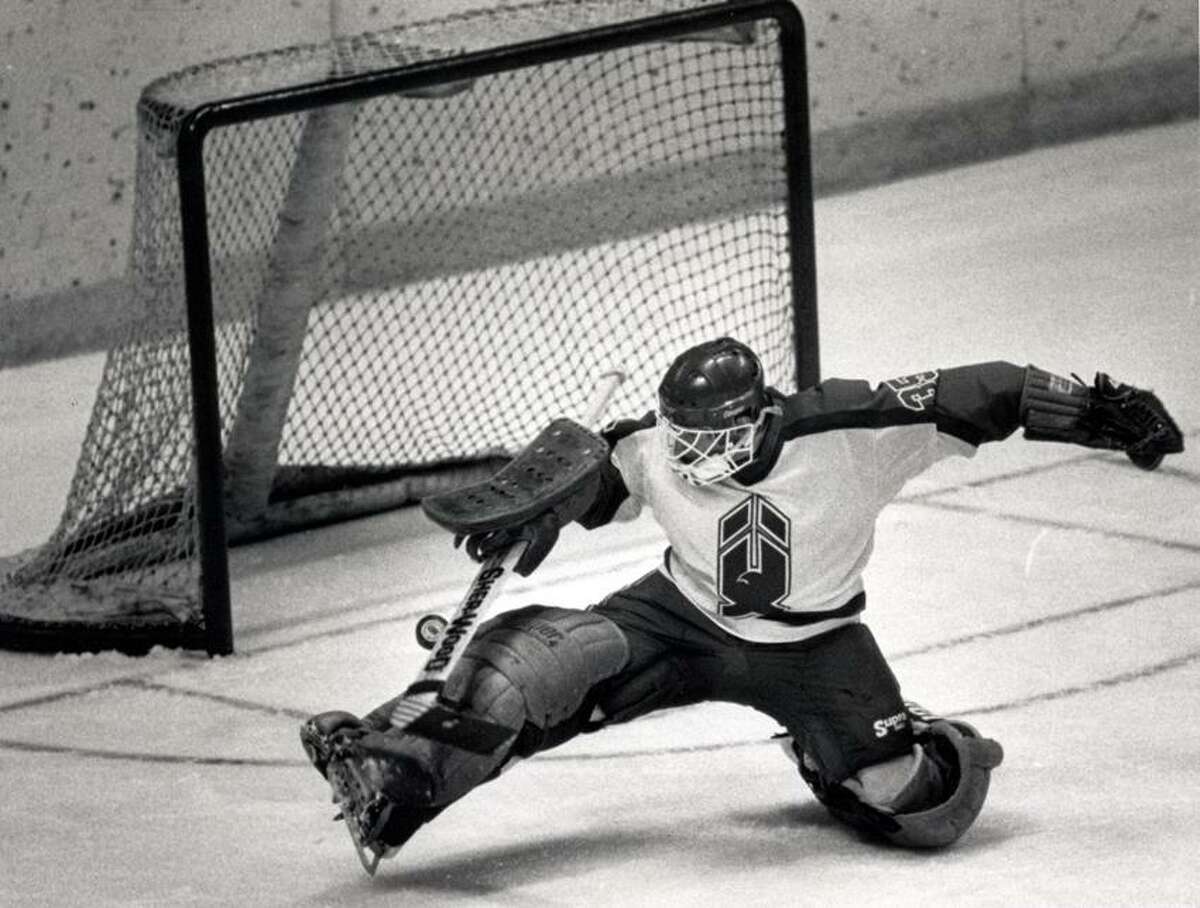 (Register file photo) New Haven was home to pro hockey and the New Haven Nighthawks for 20 years, giving area fans the chance to see future NHL stars like goalie Glenn Healy, above, who would go on to play for the Islanders, Rangers, Kings and Maple Leafs back in the good old days when there used to be an NHL regular season.