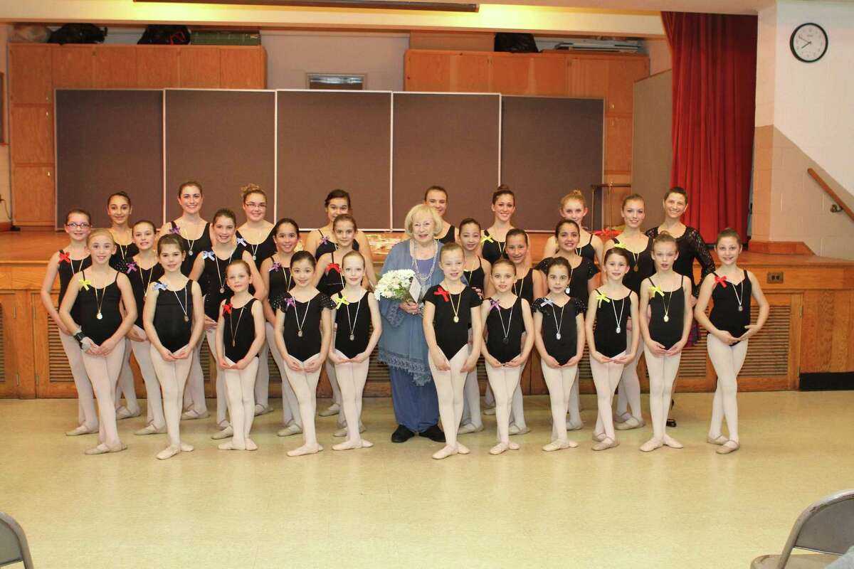 Submitted photo Twenty-seven dancers from the Middlesex Dancer Center in Middlefield are pictured with Mignon Furman (center) and MDC Director Toni-Lynn Miles (back right).