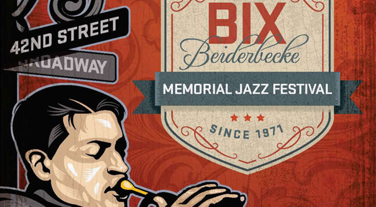 Artwork from a previous Bix Beiderbecke Memorial Jazz Festival.