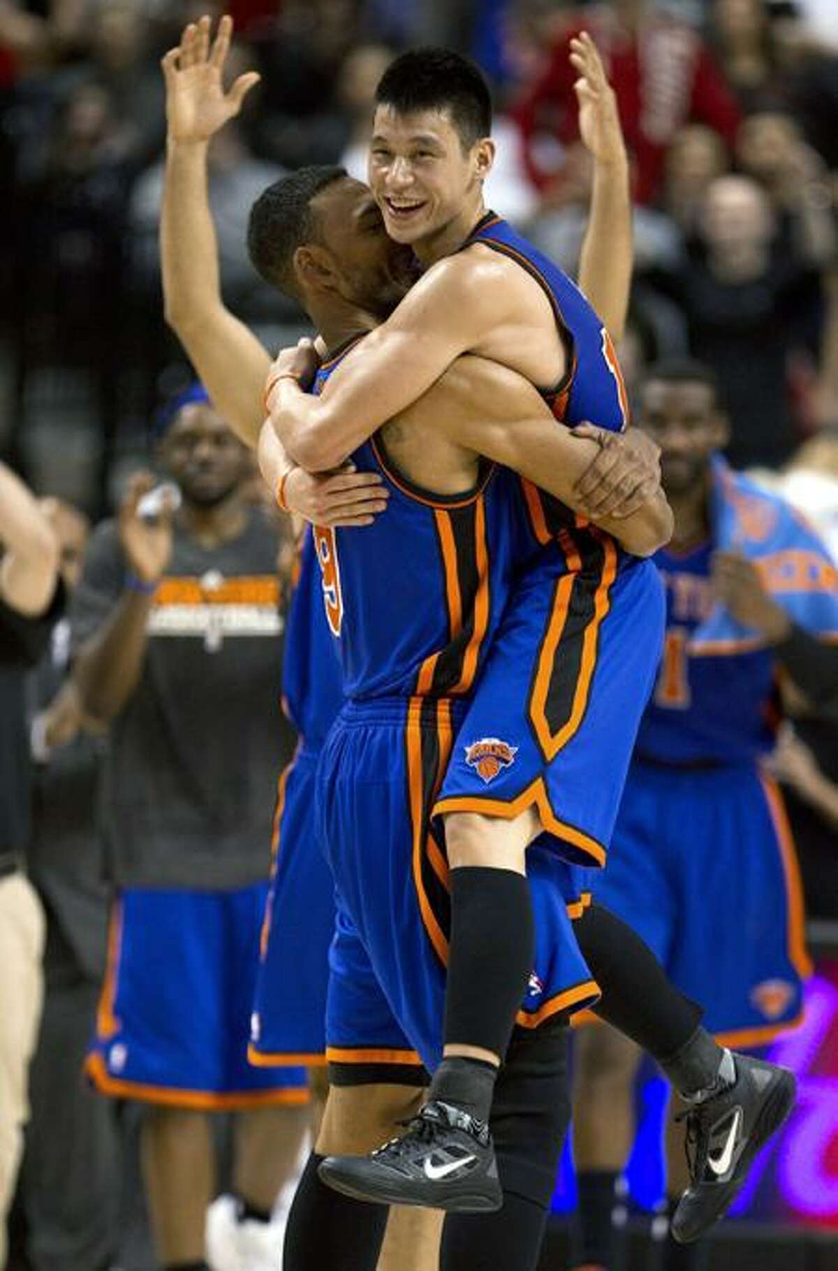 New York Knicks' Jeremy Lin number 17 T-shirts sit on display at News  Photo - Getty Images