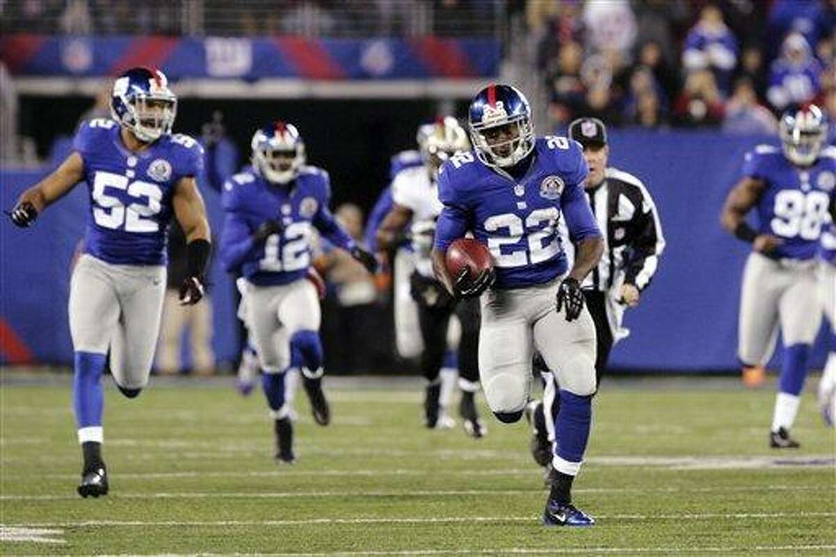 GIANTS: David Wilson scores three touchdowns in rout of Saints