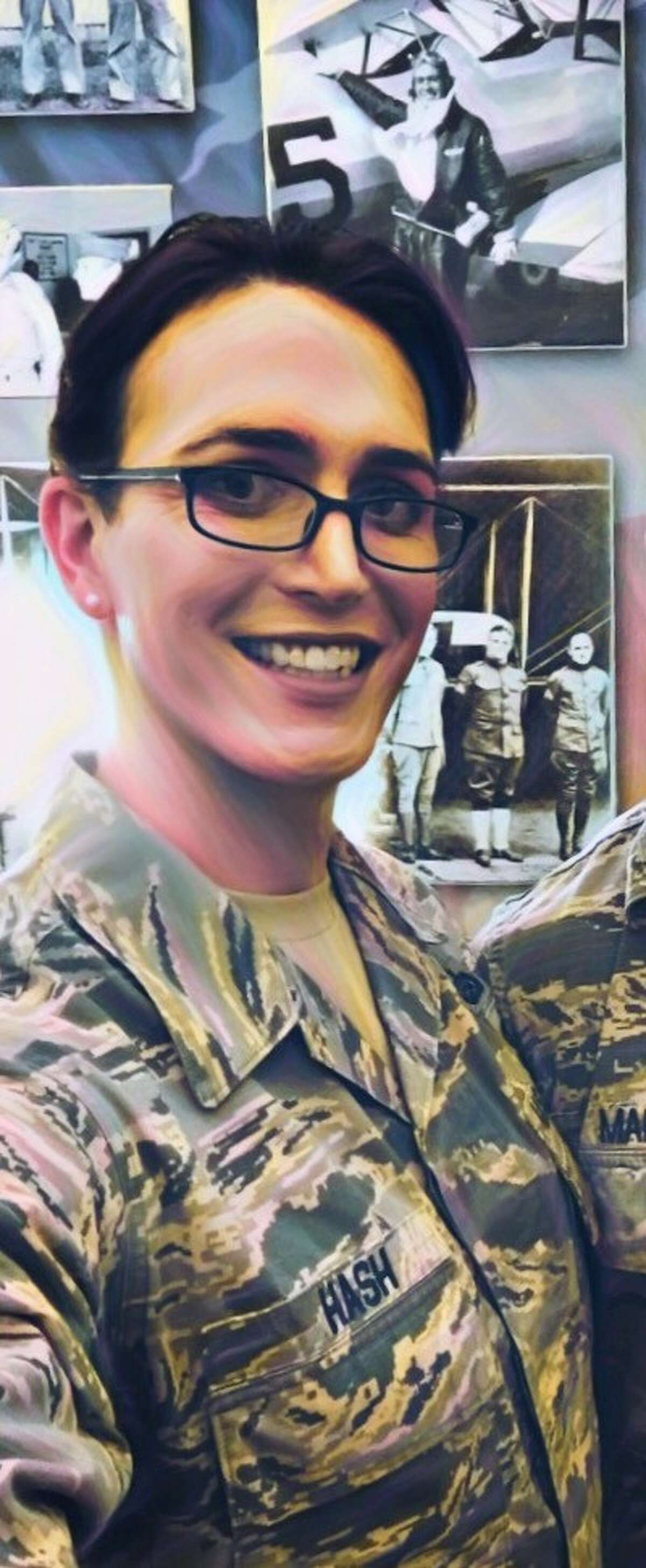 Jamie Hash is a transgender member of the Air Force stationed at Randolph Air Force Base.