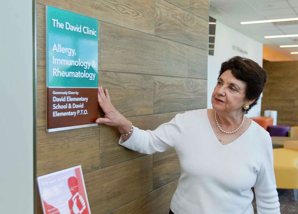 Carol Ann Demaret talks about the legacy of her son David Vetter in The David Clinic at Texas ChildrenÂ?’s Hospital The Woodlands, Thursday, July 27, 2017. The clinic, which houses allergy, immunology and rheumatology services, was named after DemaretÂ?’s son, who was known as the 'boy in the bubble,' after being born with severe combined immunodeficiency in 1971. U.S. Congressman Kevin Brady, R-The Woodlands, has introduced H.R. 3178, which would give people with immunodeficiency disease the ability to receive intravenous immunoglobulin treatments in their homes through an expansion of a Medicare pilot program.
