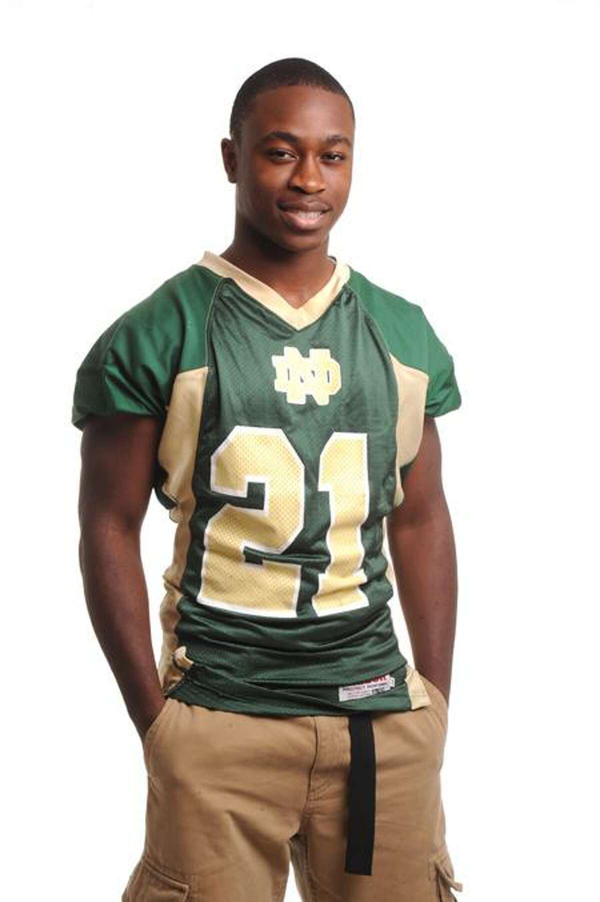 Male Athlete of the Week: Amihr Bess, Notre Dame of West Haven, football. Photo by VM Williams
