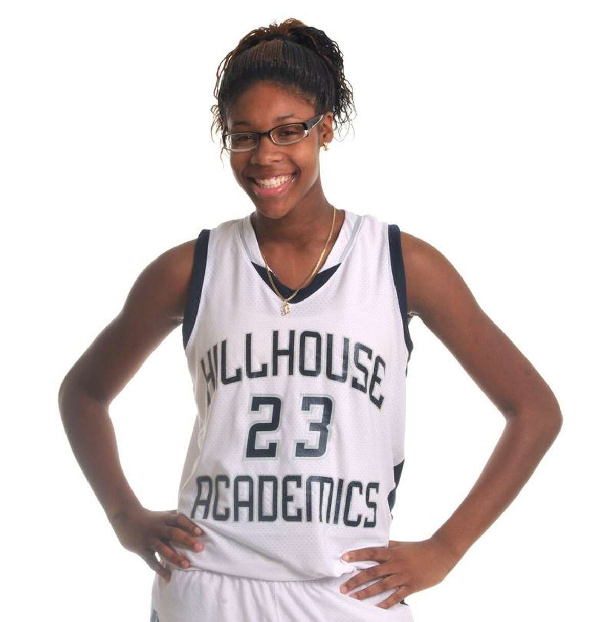 Hillhouse's Bria Holmes has orally committed to play basketball at West Virginia next season. Photo by Brad Horrigan/New Haven Register.