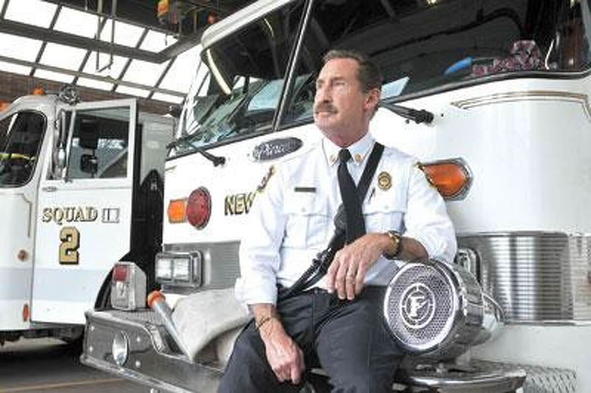New Haven Fire Department Battalion Chief Kevin Delaney is retiring after 28 years. (Peter Casolino/Register)