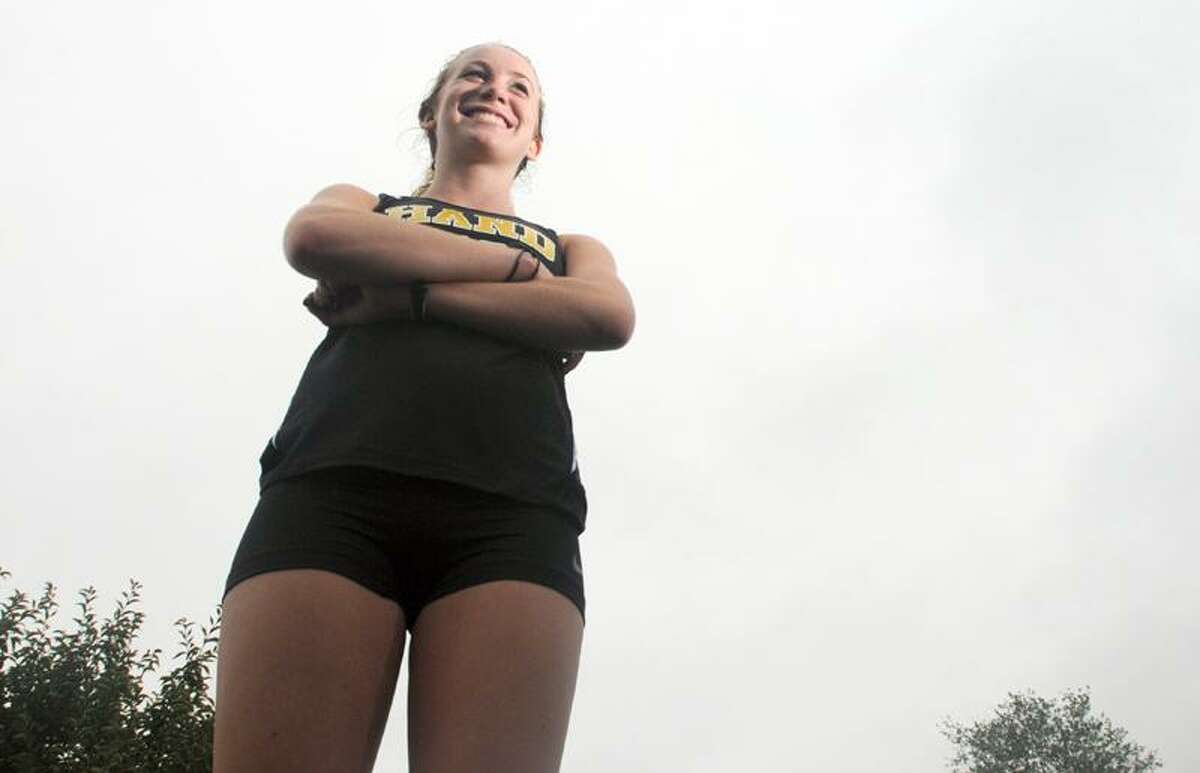 Sarah Cotton, Hand High School cross country and track star. Photo by Peter Hvizdak/New Haven Register