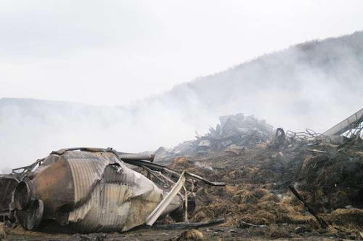 DeRuyter farm rebuilding barn