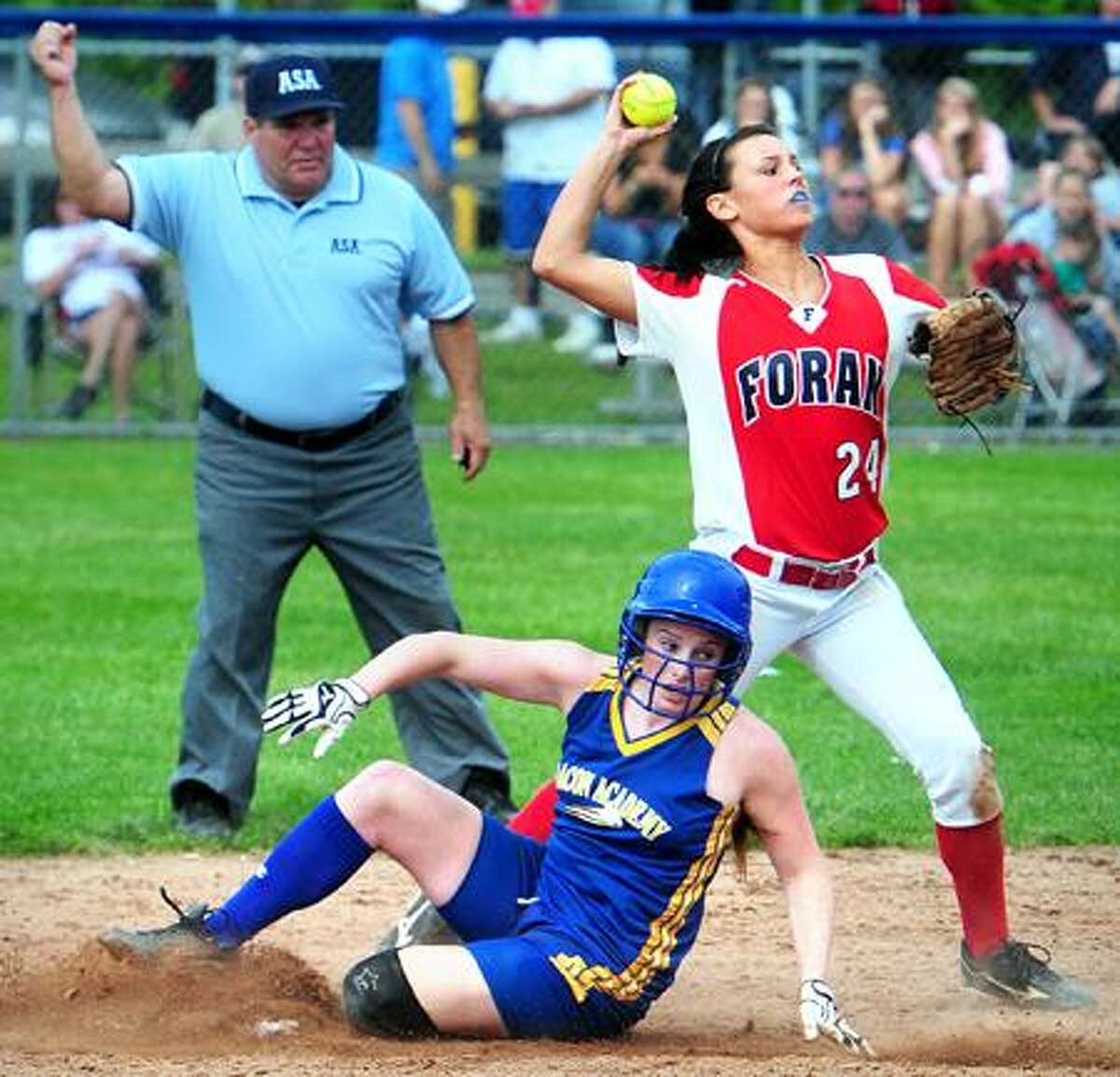 SOFTBALL Foran shuts out Bacon Academy for Class L title (videos)