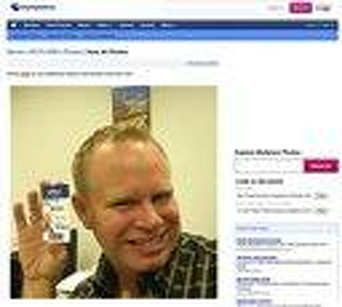 In this screen grab taken from MySpace shows Steven Slater. Slater, a flight attendant for JetBlue Airways Corp., looked pleased and relieved after cursing out a passenger on an airplane public-address system, grabbing some beer from the galley and using an emergency slide to hop off, another passenger said Tuesday, Aug. 10, 2010. Steven Slater lost his temper after a passenger accidentally hit him on the head with luggage on the ground at Kennedy Airport on Monday, police said. (AP Photo) NO SALES