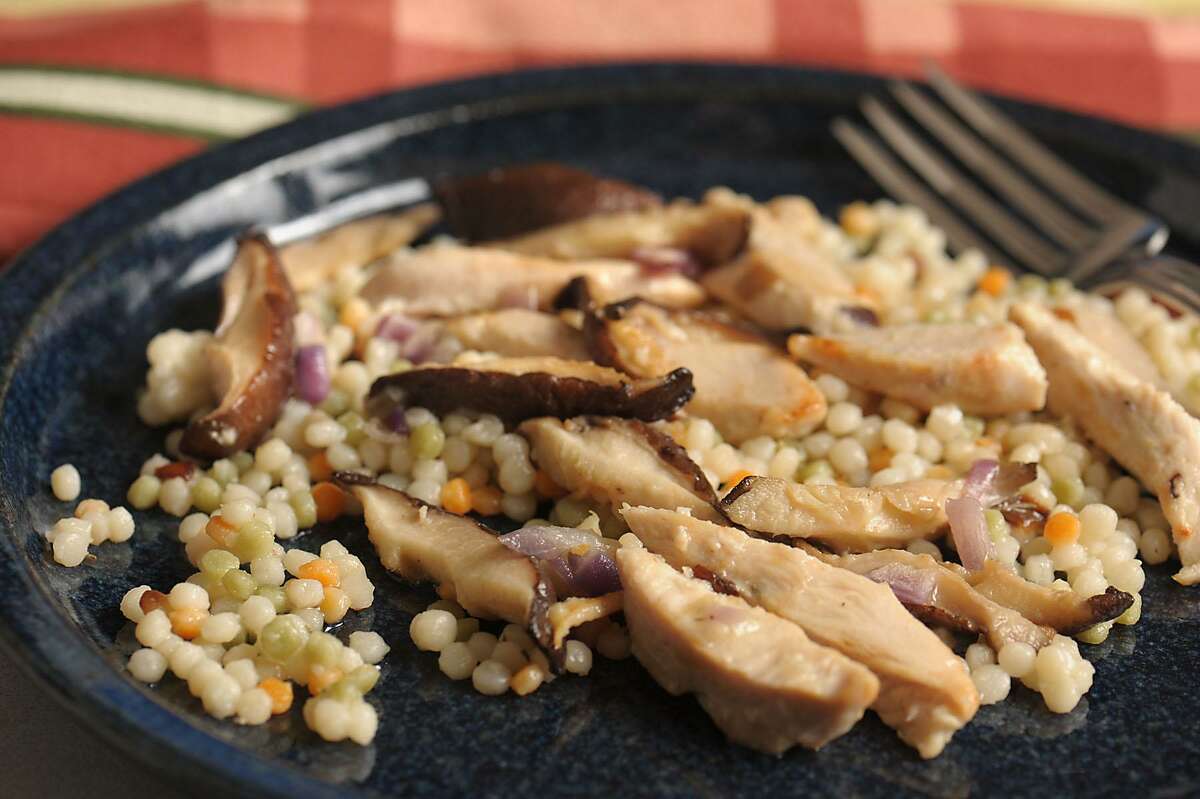 Couscous pilaf with chicken and mushrooms. Jim Frost/Tribune Media Services