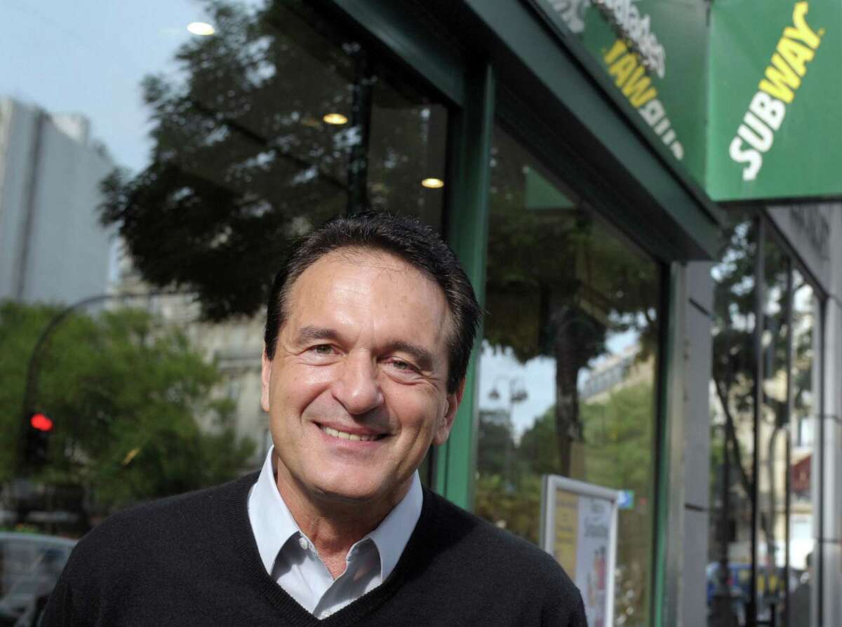 Fred DeLuca, president and co-founder of the Subway Restaurant chain, in a Parisian Subway restaurant on June 17, 2011.