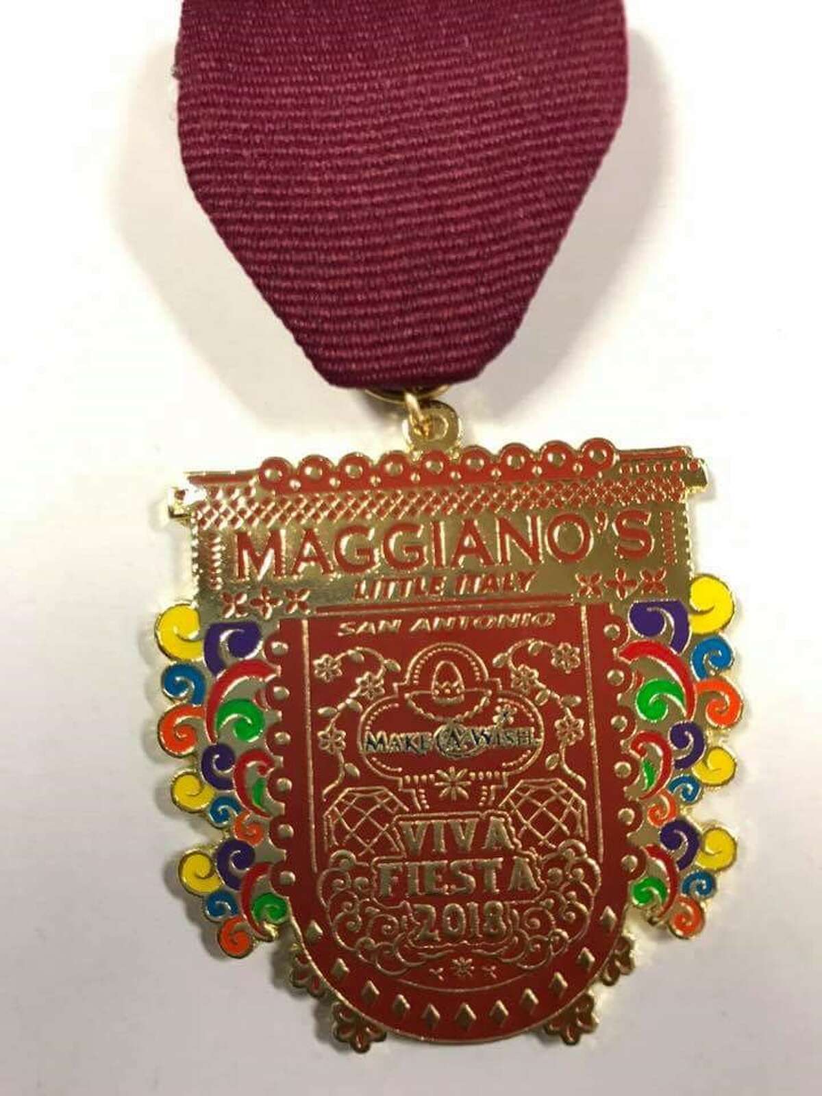 Maggiano's Little Italy is one of the first companies to have a medal completed already. Eddie Ortiz, maitre d' of the 17603 Interstate 10 location, worked with his friend Martin Salazar to create next year's medal which is already going for $20.