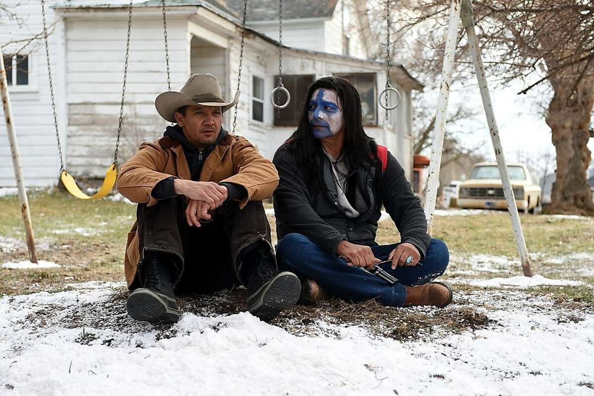 (l to r) Jeremy Renner and Gil Birmingham in the new film "Wind River," written and directed by Taylor Sheridan
