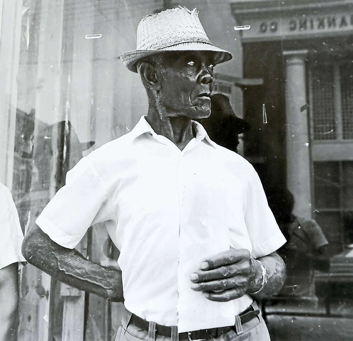A silver gelatin print from Raymond Smith, entitled “Demopolis, Ala.” and dedicated to Walker Evans.