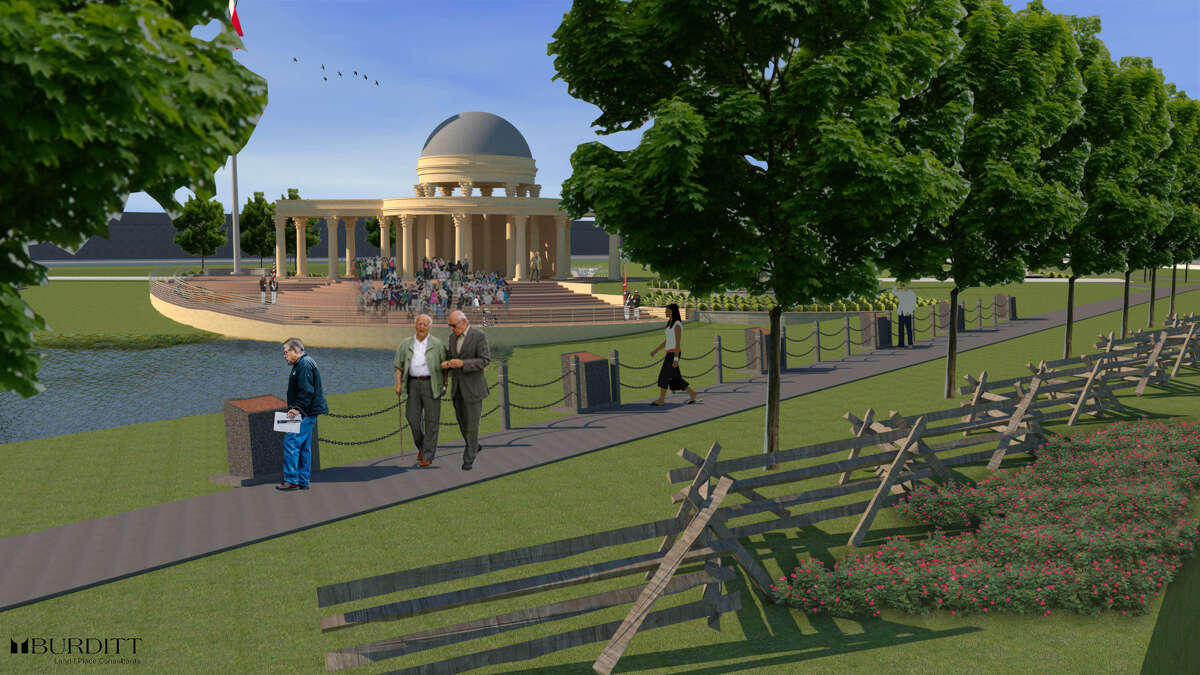 Renderings show what the proposed new Montgomery County Veterans War Memorial Park will look like.